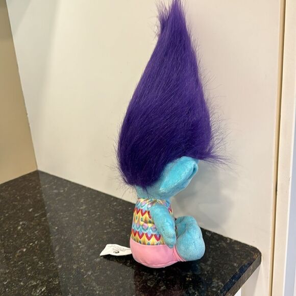 Dreamworks Trolls Plush Doll with Purple hair. Size 14” - Picture 5 of 7